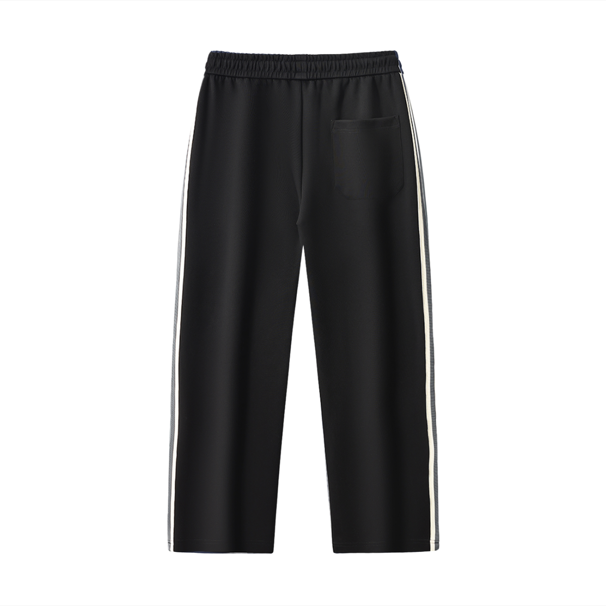 Contrast Side-Stripe Straight-Leg  Pants