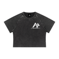 Women's Mineral Wash Raglan Crop T-Shirt