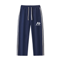 Contrast Side-Stripe Straight-Leg  Pants